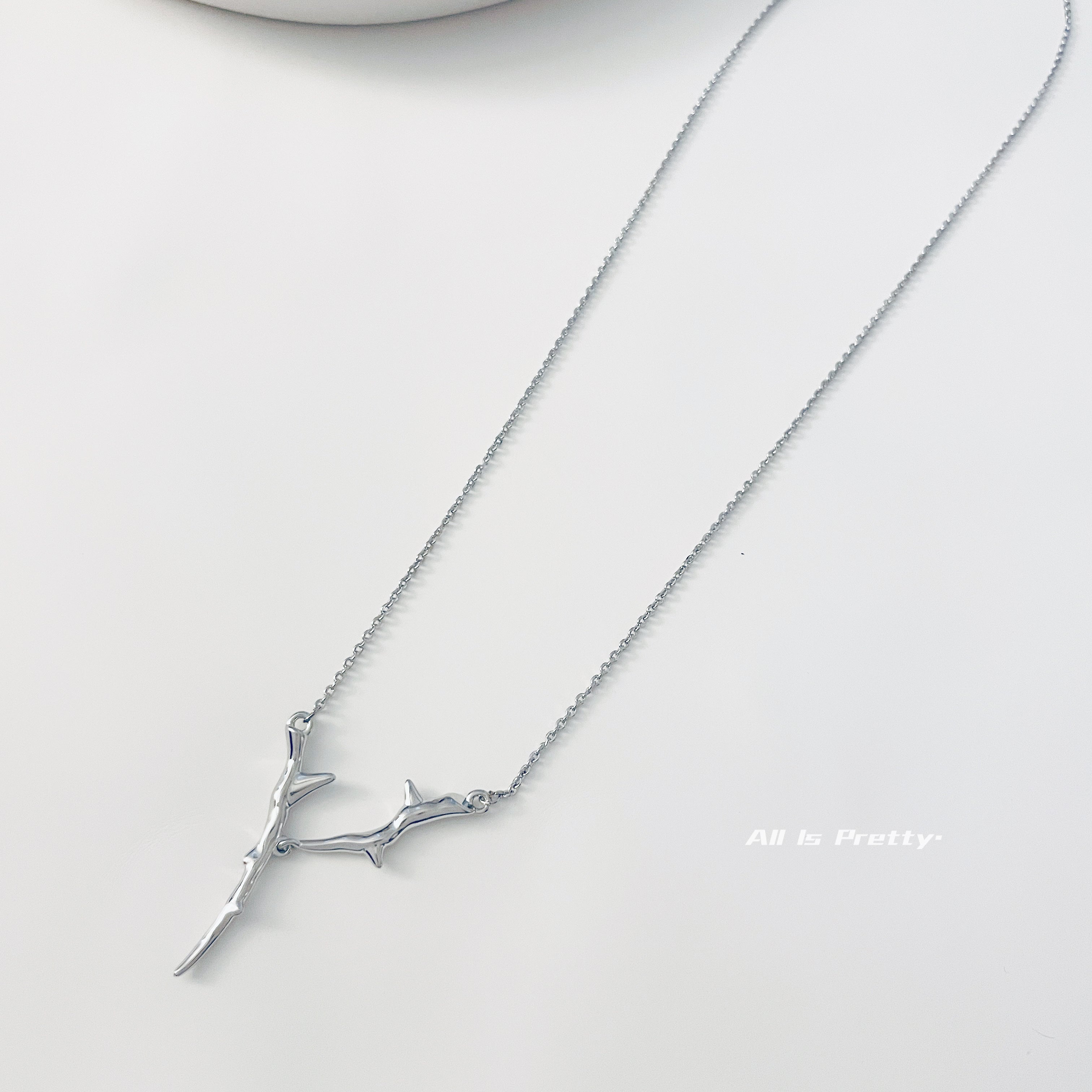 Tree on sale branch necklace