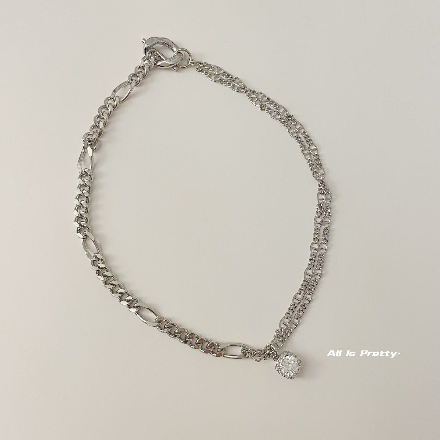 Multi layer chain necklace