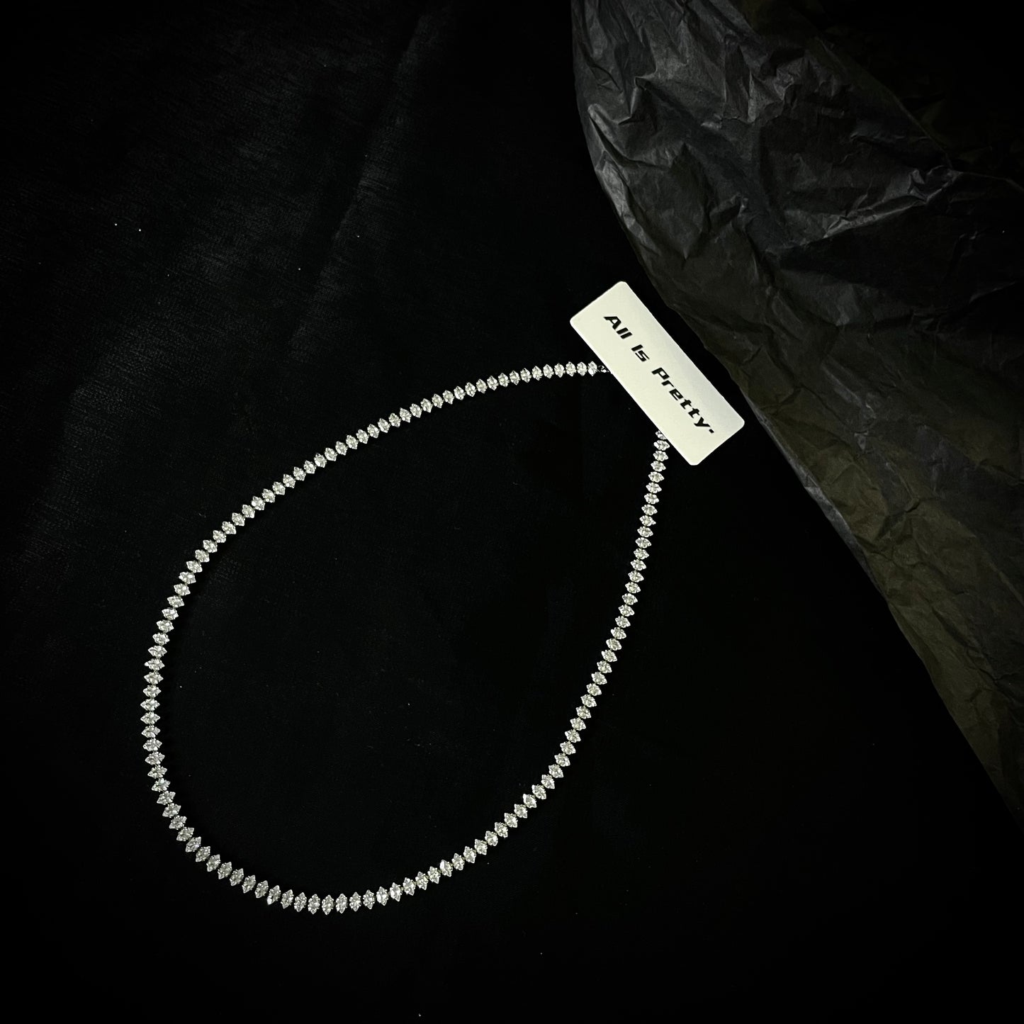 Crystal choker necklace