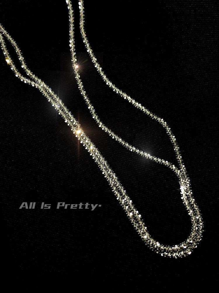 super shiny sterling silver necklace
